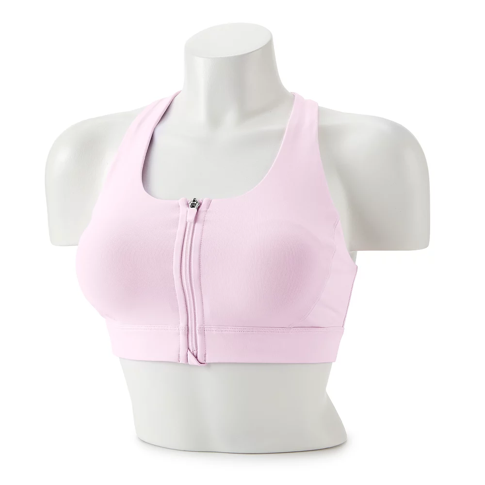 Tek GearĀ® Zip-Front Medium-Impact Sports Bra - Image 5