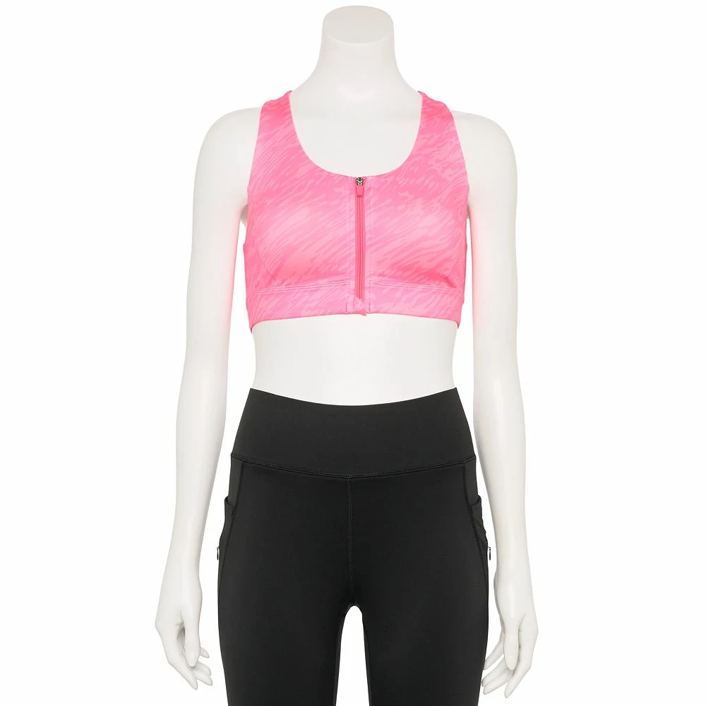 Tek GearĀ® Zip-Front Medium-Impact Sports Bra - Image 7