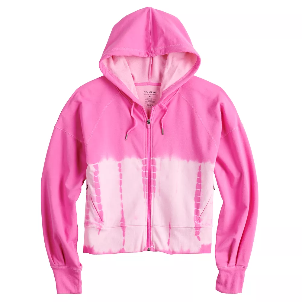 Women's Tek Gear® French Terry Crop Zip-Up Jacket - Image 4