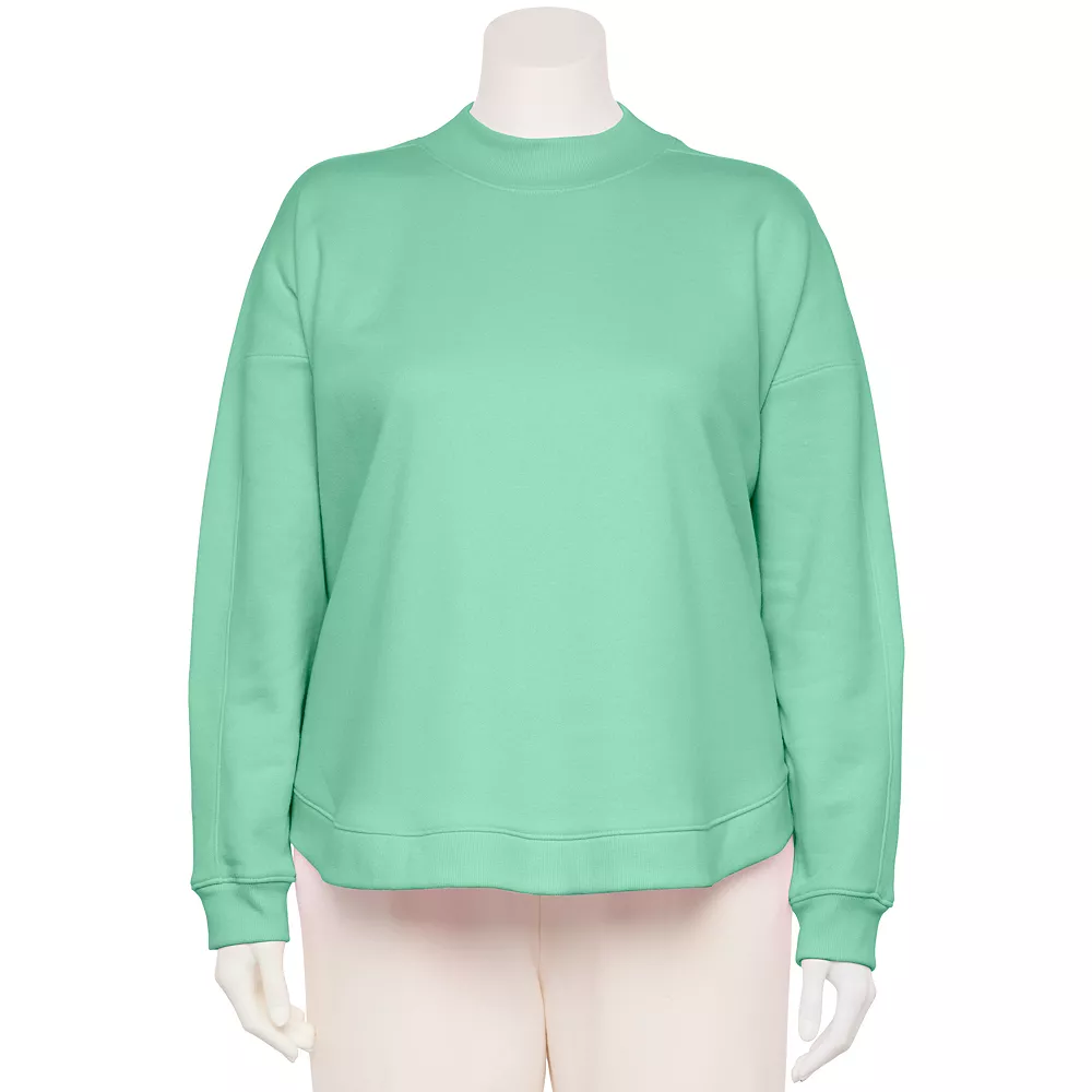 Plus Size Tek Gear® Ultrasoft Fleece Mockneck Sweatshirt - Image 7