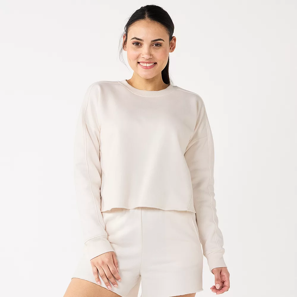 Women's Tek Gear® Ultrasoft Fleece Easy Crop Sweatshirt - Image 5