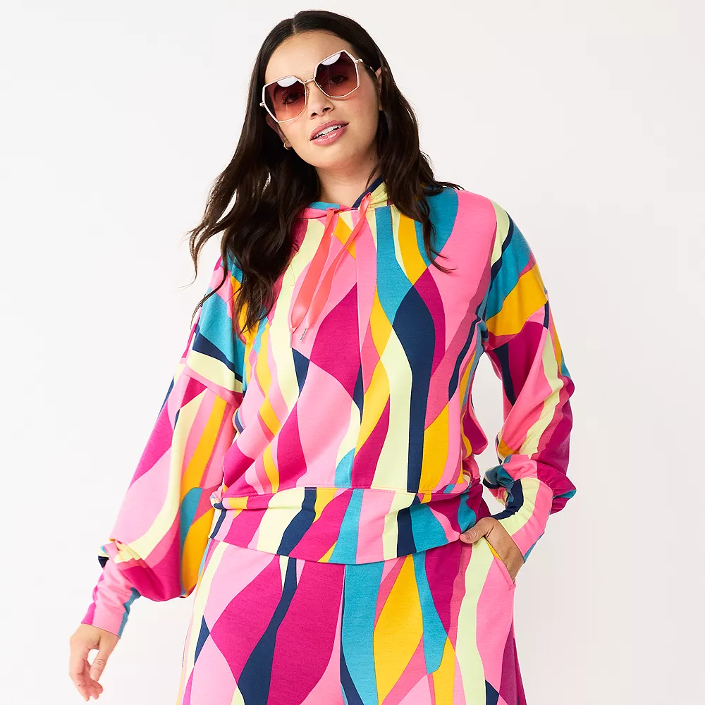 Women's Tek GearĀ® French-Terry Cropped Hoodie - Image 2