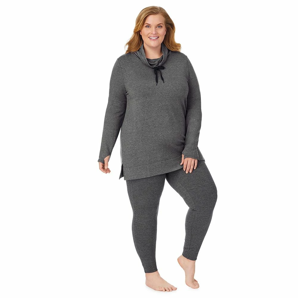Plus Size Cuddl DudsĀ® Ultra Cozy Long Sleeve Cowlneck Tunic Top - Image 3