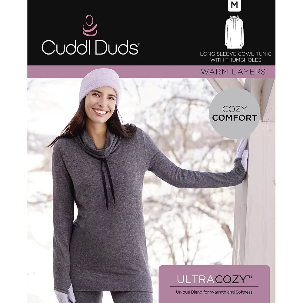 Plus Size Cuddl DudsĀ® Ultra Cozy Long Sleeve Cowlneck Tunic Top - Image 4