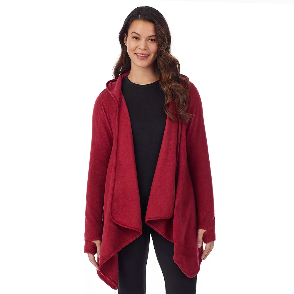 Women's Cuddl DudsĀ® Fleecewear with Stretch Long Sleeve Hooded Wrap - Image 5