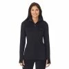Women's Cuddl Duds® Fleecewear with Stretch Mock Henley Long Sleeve Top with Sherpa