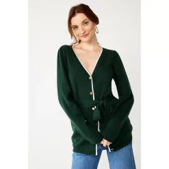 Women's DRAPER JAMES RSVP™ Tie-Front Button Sweater