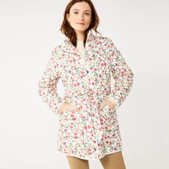Women's DRAPER JAMES RSVP⢠Quilted Floral Tie-Waist Jacket