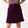 Women's DRAPER JAMES RSVP™ Tie-Front Corduroy Mini Skirt