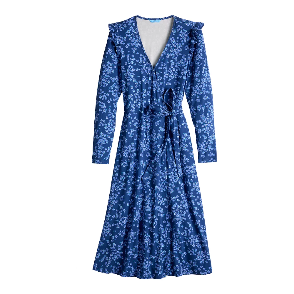 Women's DRAPER JAMES RSVP⢠Side-Tie Floral Midi Dress - Image 3