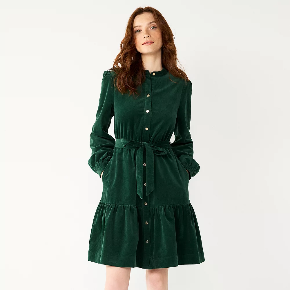 Women's DRAPER JAMES RSVP⢠Ruffled Mini Shirtdress - Image 2