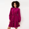 Women's DRAPER JAMES RSVP™ Ruffled Mini Shirtdress