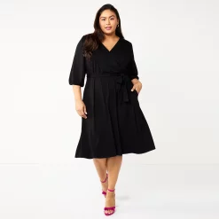 Plus Size DRAPER JAMES RSVP™ Knit Wrap Dress