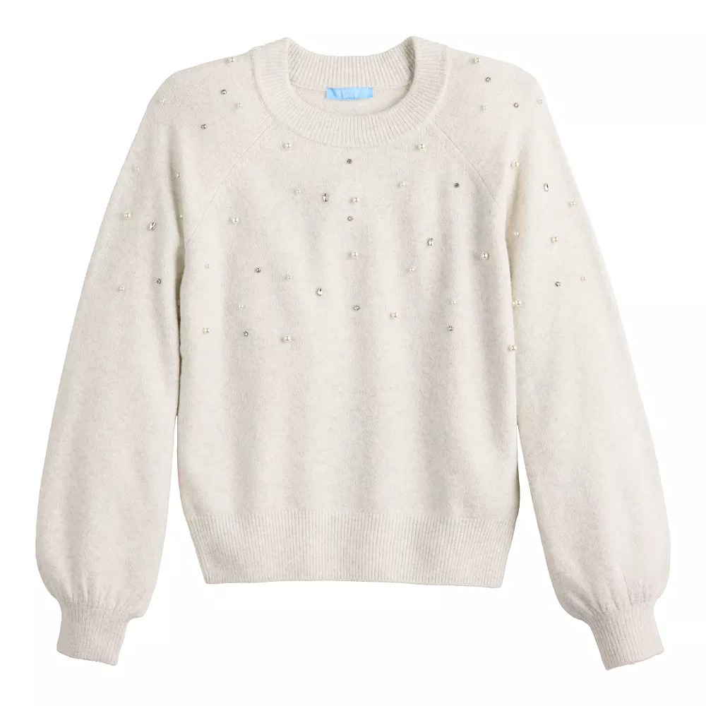 Women's DRAPER JAMES RSVP⢠Long Sleeve Embellished Sweater - Image 3
