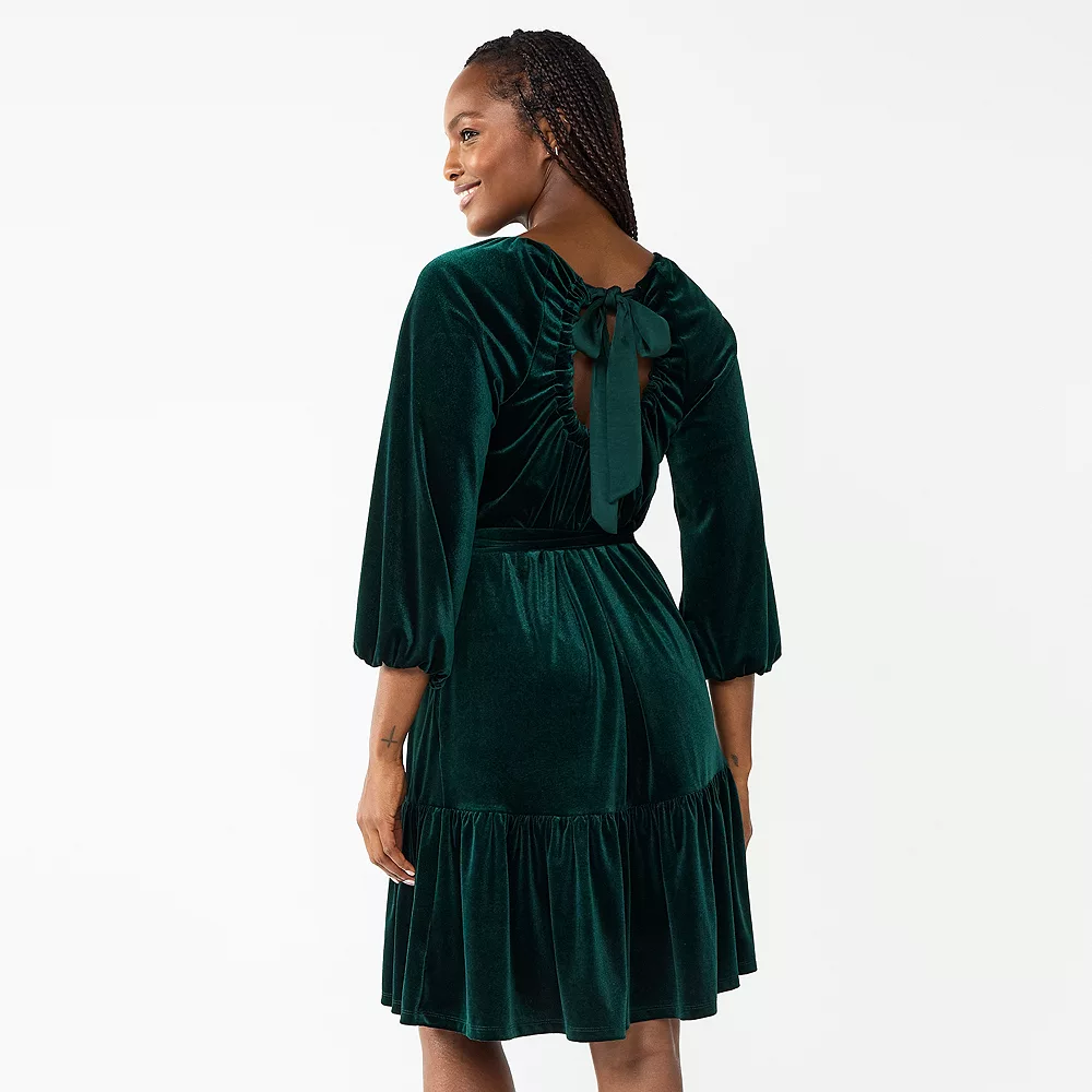 Women's DRAPER JAMES RSVP⢠Long Sleeve Bow Back Dress - Image 2