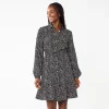 Women's DRAPER JAMES RSVP™ Button-Front Knot-Waist Dress