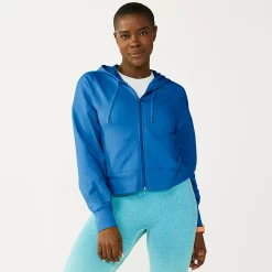 Women's Tek GearĀ® French Terry Crop Zip-Up Jacket
